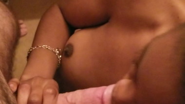 Black beautiful queen sucks white