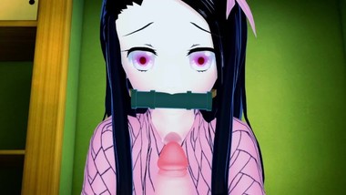 Nezuko Kimetsu no Yaiba 3d hentai