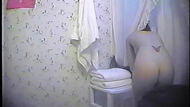Small Tits Teen in Bathroom- Spy Cam Clip