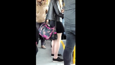 Candid girl in pantyhose 002