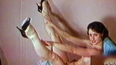 BORN TOO LATE - vintage 60's teen stockings tease