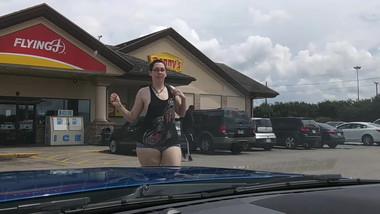 Mickey Pearl walking showing thunder thighs