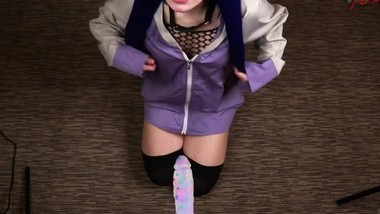 Hinata Cosplay Dildo Blowjob
