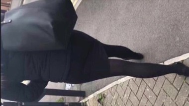 Real Candid Teen Schoolgirl with big ass in short skirt