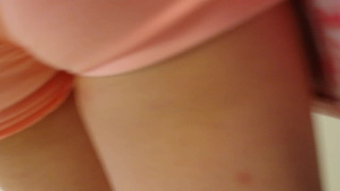 Cute german teen voyeur short shorts