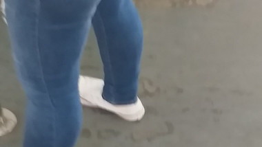 Teen in jeans