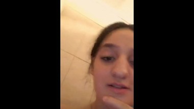 Periscope teen in shower