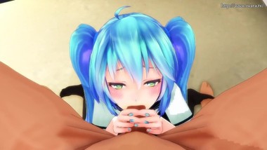 MMD Hatsune Miku blowjob