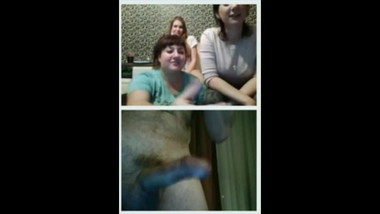 Videochat 22 Girls first reaction for my dick