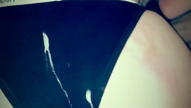 Cum in her ass and panties