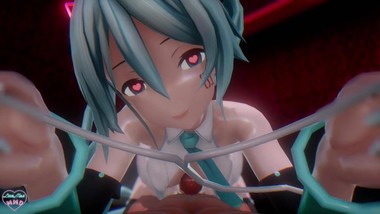 3D HENTAI Miku Absorbs Dick Cream From Large Shaft At Club [by lovemax]