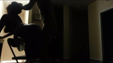 Slut fucked over chair