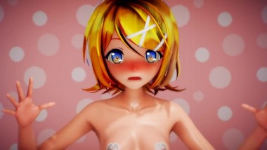 MMD Rin Decides To Take Off Her Modest Looking Dress [by hunhun]