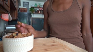 Naked ASMR Eating with Shek - Granola