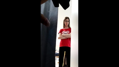 funny dickflash in dressing room