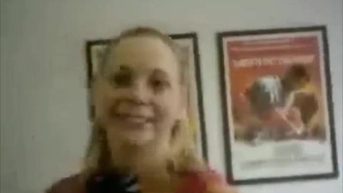 British chav teen rides a baseball bat