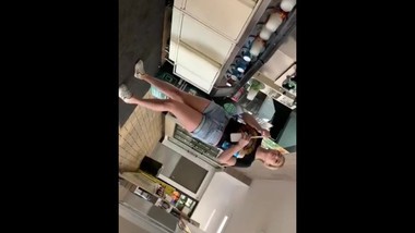 Sexy Teen Shorts Legs Interaction Candid