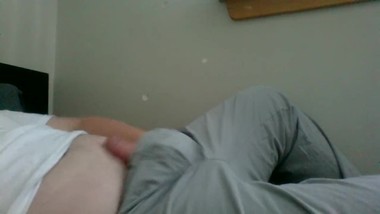 Huge dick stud jacks off