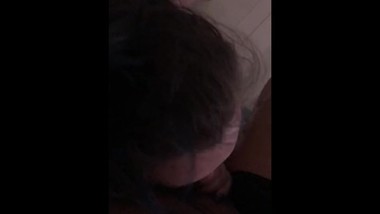 She swallows a mouth full of my cum