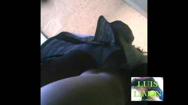 Upskirt 24 College with white panties