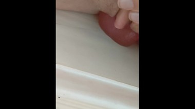 I take the whole 8 inches in my tight teen pussy