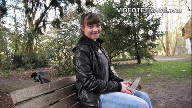 lovely hairy teen does porn casting