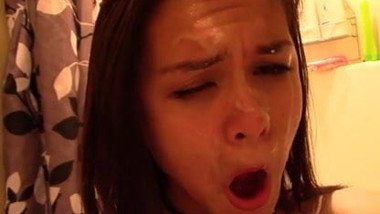 Name the Whore- Messy Facial Young Teen Slut- Who is it?