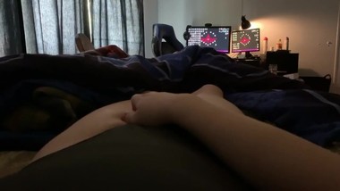 Teen girl has fun in leotard