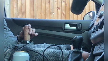 Flash dick car she watch