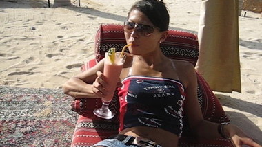 Sun, mit ihrem geilen cocktail