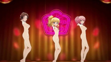 MMD 3D To 2D Girls In A Spectacular Strip Show [by GentleWhiteCat]