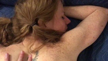 Petite redhead wearing pigtails gets her ass fucked