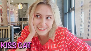 a?? ROUGH PUBLIC FUCK a?? CUMSHOT on Tits in MC'Donalds