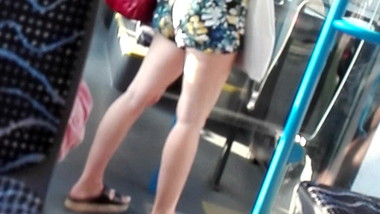 Candid girl in short 001