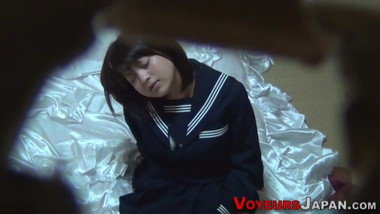 Uniformed japanese teen