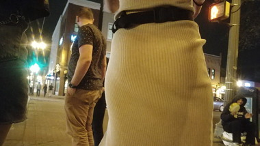 night time ass and braless