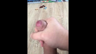 Tiny teen dick cum with post orgasm