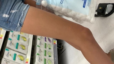 Teen in Jean shorts close up pt.2