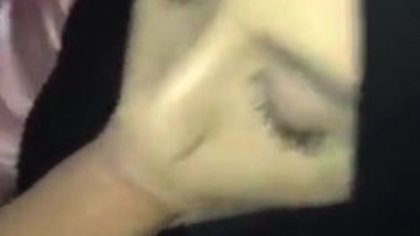 Arab hijabi teen sucking cock