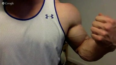 Flexing in the webcam