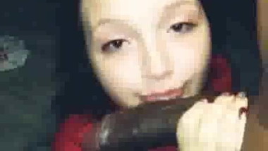 slut gf deepthroat bbc and swallow cum