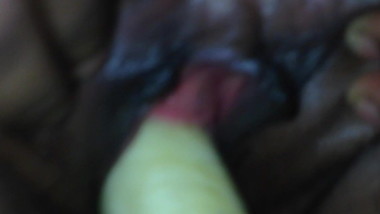 Kokumoni, Monni Bangladeshi girl having fun with banana -1