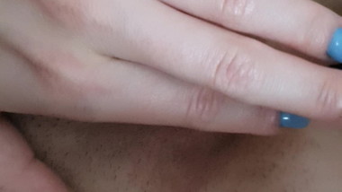 Teen playing with her wet pussy