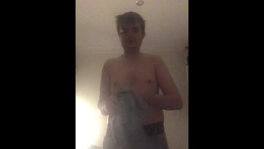 Naughty Teen Records Himself Getting Undressed