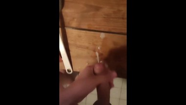 Big cumshot after shower!